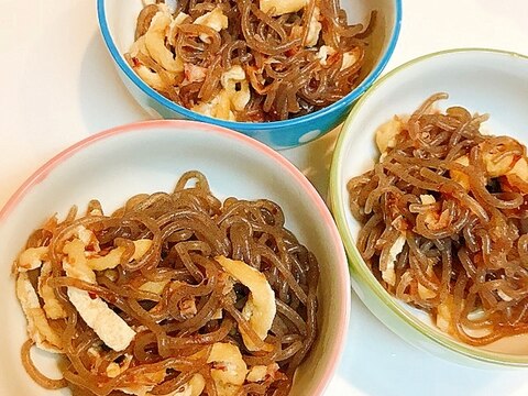 ヘルシー素材でお腹すっきり☆蒟蒻と薄揚げの炒め煮